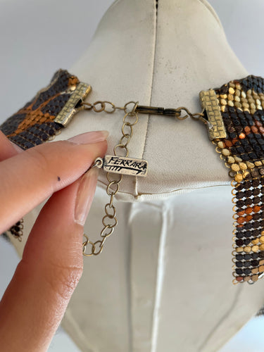 Ferrara Gold Cheetah Bib Devil's Details